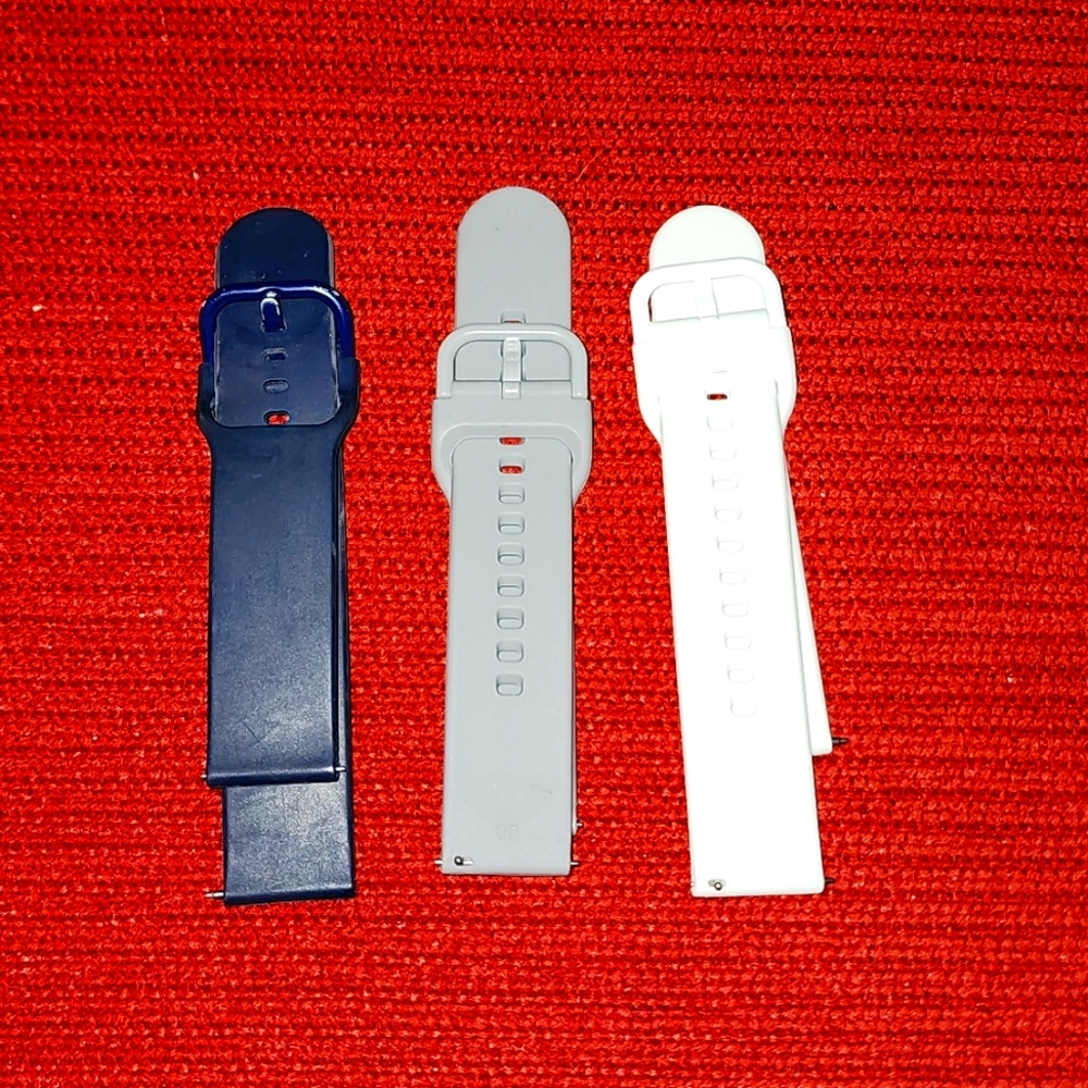 Set of 3 Silicone Watch Bands